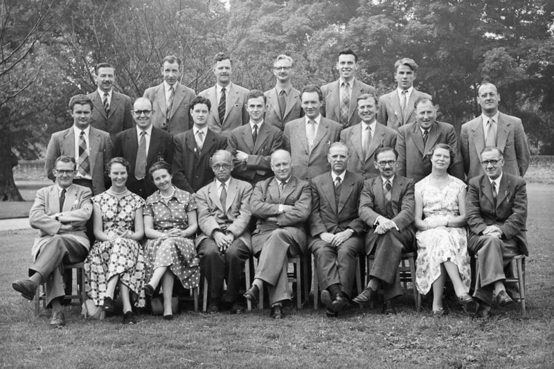 Skerton School staff in the 1950s.