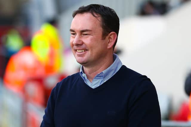 Morecambe boss Derek Adams saw his team draw on Tuesday Picture: Jack Taylor