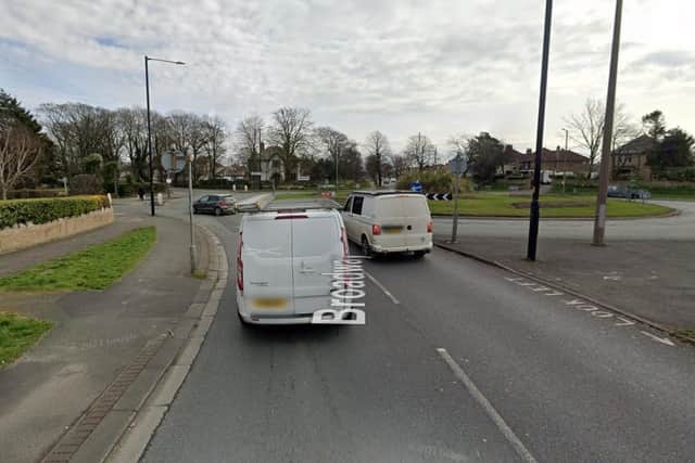 The road splits into two lanes leading up to the Shrimp roundabout coming from Broadway, and the county council have now put road markings on both lanes 'to advise and guide' drivers. Picture from Google Street View.