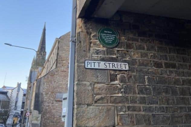 There's now a new green plaque in Pitt Street, once a very poor area of Lancaster.