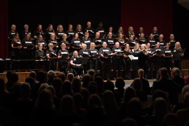 Lancaster Musical Theatre Choir in action.