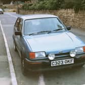 Carl Robert's first car was this Paris Blue Ford Fiesta XR2 which is currently owned by someone in Morecambe.