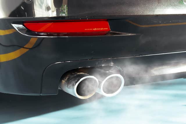 Car exhaust smoke can contribute to air pollution.