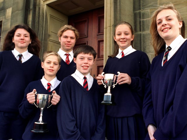 Pupils Ben Darnborough, Ryan Elderton, Jackson Green, Corinne Hallam, Natalie Mace and Georgina Sharples were presented with awards at an annual prizegiving by Mr Trinnick, Chief Education Officer.