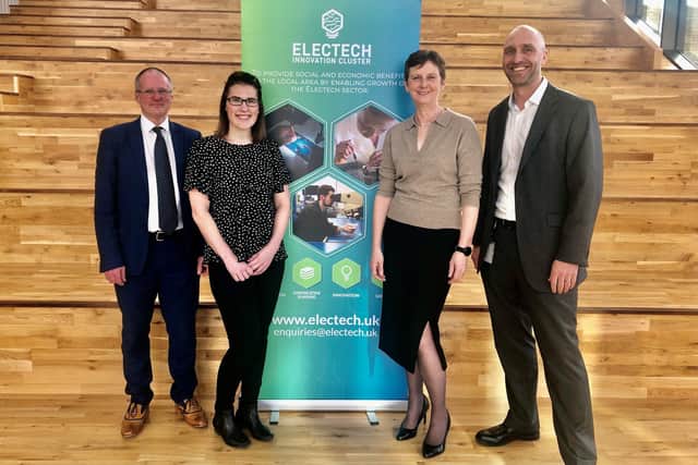 Board members from the Electech Innovation Cluster at Lancaster University's Health Innovation Campus.