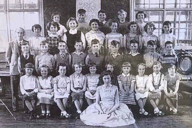 Skerton Primary School choir in 1960. Graham Davies is on the back row of the three lads.