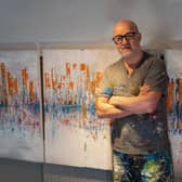 Olympian turned artist Neil Eckersley.