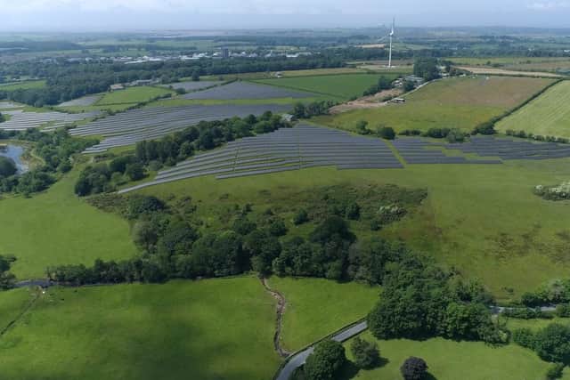 The solar farm at Lancaster University has been given the given light.