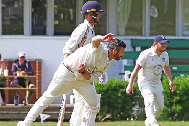 Liam Moffat picked up a couple of wickets for Lancaster at the weekend Picture: Tony North