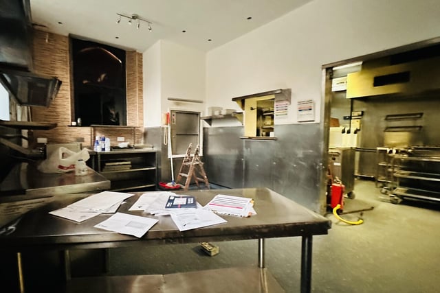 The kitchen at Kashish restaurant as it is now.