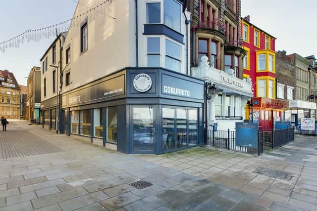 The exterior of Go Burrito in Morecambe. Picture courtesy of Fisher Wrathall Commercial, Lancaster.