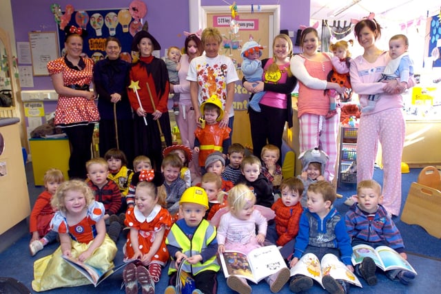 Children and staff at Total Tots on Balmoral Road, Morecambe, dressed as their favourite characters to celebrate World Book Day in 2018