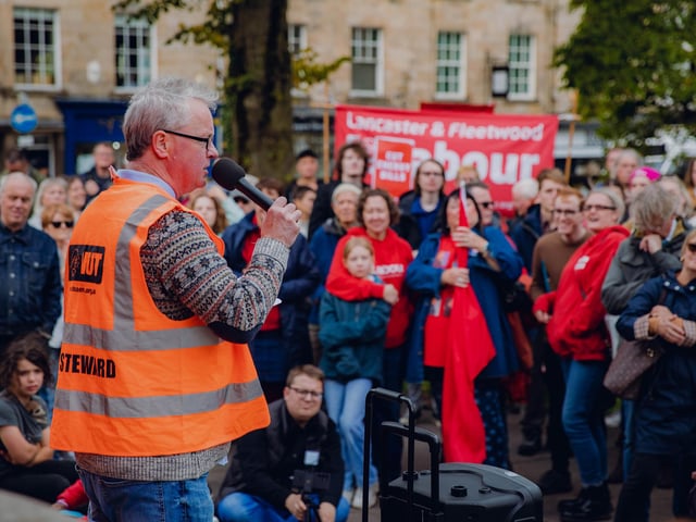 One of the speeches in Dalton Square.