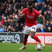Jordan Slew's fifth goal of the season gave Morecambe a point against Grimsby Town Picture: Andrew Redington/Getty Images