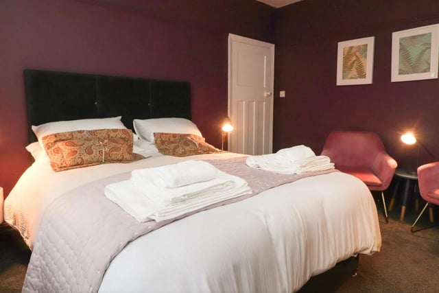 The interior of the apartment has been decorated to capture the colours from Morecambe's spectacular sunsets.