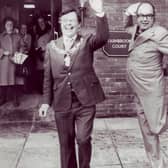 Eric Morecambe at the opening of Tarnbrook Court retirement housing in Euston Road.