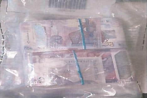 £20,000 in cash was also found in Feerick's lorry (Credit: National Crime Agency)
