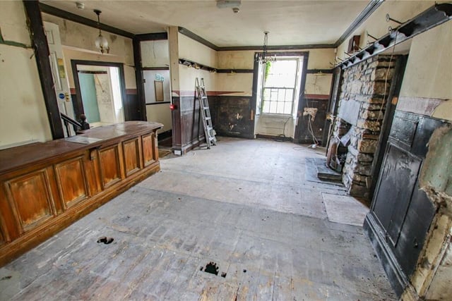 One of the main rooms at the pub which has been stripped out. Picture courtesy of H & H Land & Estates, Kendal.