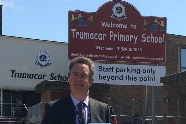 Trumacar executive head Paul Slater outside the school.