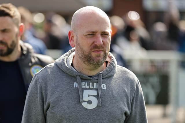 Lancaster City boss Mark Fell has made offers to three strikers (photo:Phil Dawson)
