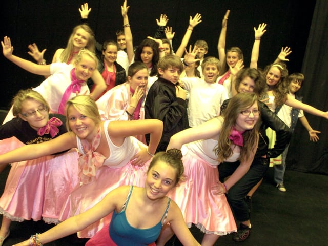 Stagecoach Theatre and Arts School's rehearsal for Grease at the Grand Theatre.