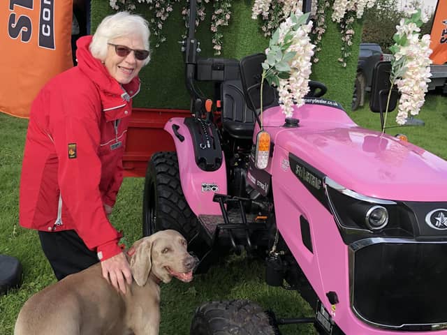 Pamela Riley, pictured with her dog Dilys.