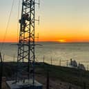 Tower installation work on the isle of Wight.