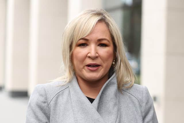 Sinn Fein vice president Michelle O'Neill called for the DUP to go back into government at Stormont.