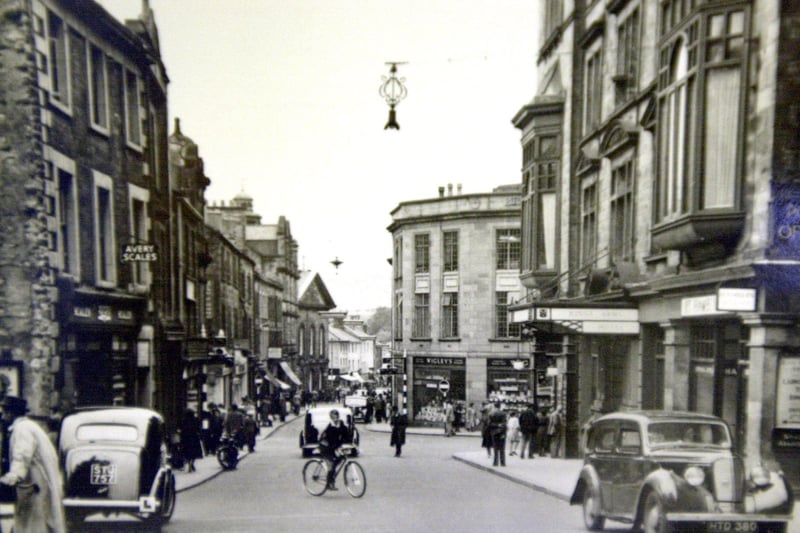 The old Wigleys book shop can be seen in the background of this photo of Market Street taken many decades ago.