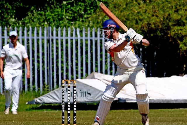 Andrew Creech hit a half-century in Morecambe's Meyler Cup defeat on Sunday Picture: Tony North