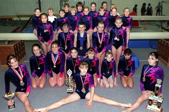 Garstang School Of Gymnastics pupils, who performed at the Lancashire, British and Boys NDP championship competitions, pictured at the Nateby school