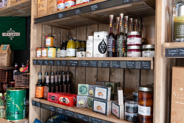 A range of goods available at Stonewell Spring delicatessen and wine bar.