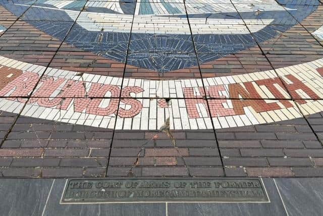 Some of the tiles that have been replaced as part of restoration work on the mosaic in Morecambe. Picture by Michelle Blade.
