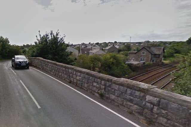 Police were called to Market Street in Flookburgh to the report of a man having fallen off a bridge.