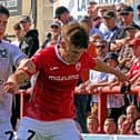 Jake Taylor scored Morecambe's first goal Picture: Michael Williamson