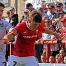 Jake Taylor scored Morecambe's first goal Picture: Michael Williamson