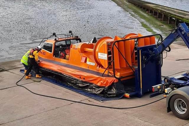 The lifeboat was launched on Sunday.