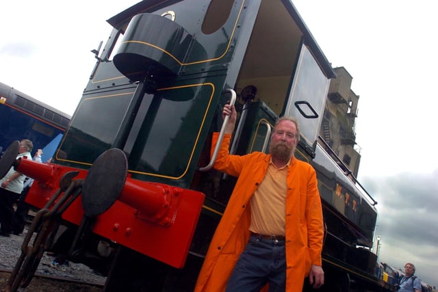 A regular from the former Steamtown days, Geoff Hey from Carnforth with his 1942 0-4-0 Andrew Barclay industrial Saddle Tank engine.