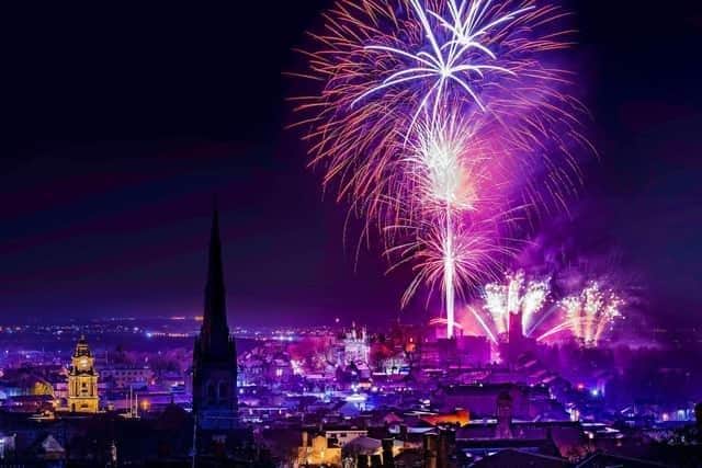 Lancaster Fireworks. Photo by Robin Zahler.