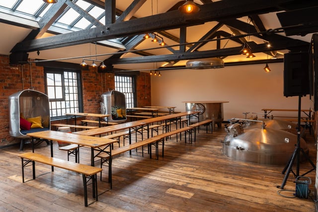 Inside the new Galgate Mill taproom.