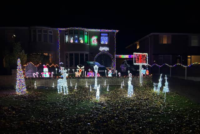 The Christmas lights display raised over £1000 for MIND.