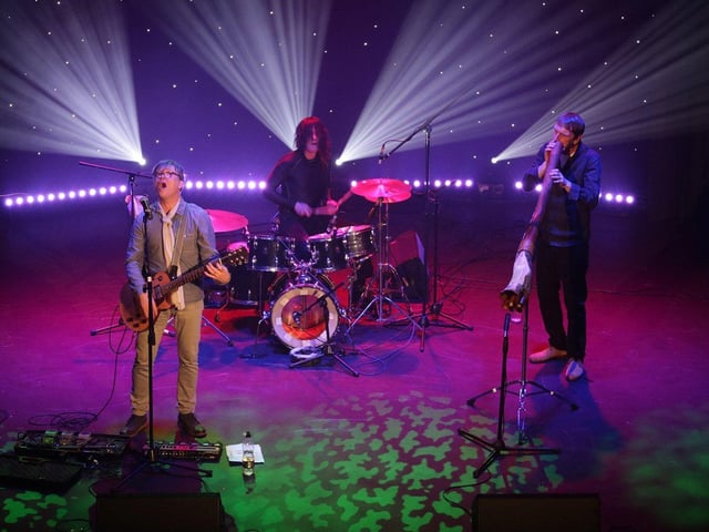 Lancaster band Greenheart at a variety show for mental health awareness at Lancaster Grand Theatre.