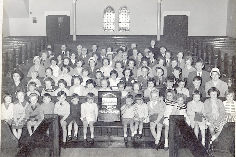 Lancaster Baptist Church. photograph of the Sunday School in 1963. Do you recognise anyone?