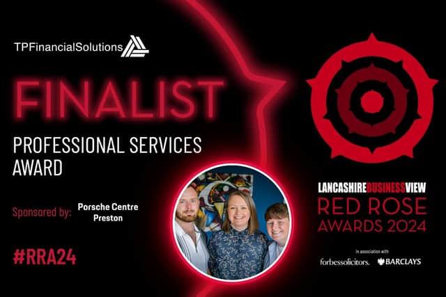 TP Financial Solutions are one of the Red Rose Awards finalists.