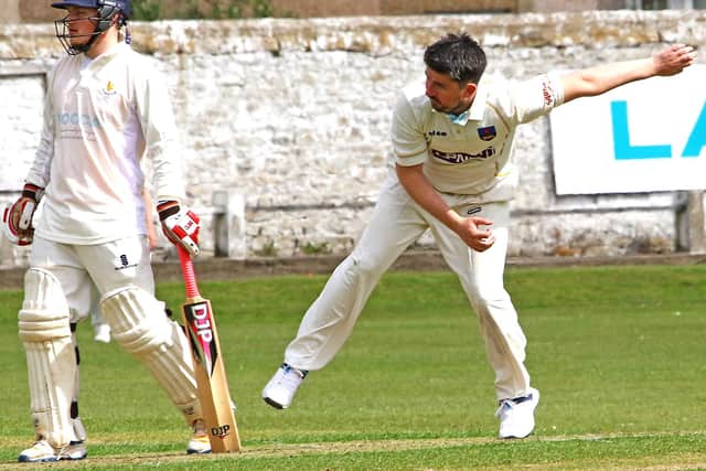 Ben Simm collected four wickets and made vital runs with the bat Picture: Tony North