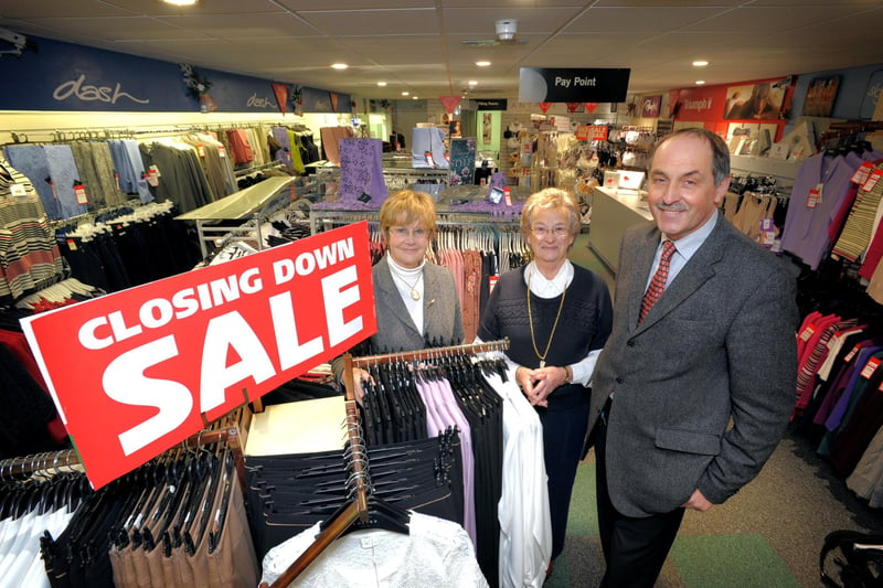 Chris Chirnside with Anne Lockwood and Phyllis Titterington in the George Street shop which was closing after 140 years.