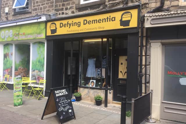 Defying Dementia fundraising and community shop in Lancaster.