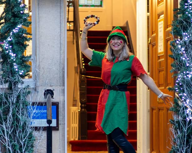 Deputy head of fundraising Kat Michaels gets ready for the festive season at CancerCare.