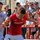 Jake Taylor spurned a late chance to give Morecambe victory Picture: Michael Williamson