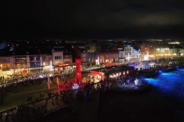 Some 28.000 people are estimated to have visited this year's Baylight festival in Morecambe.